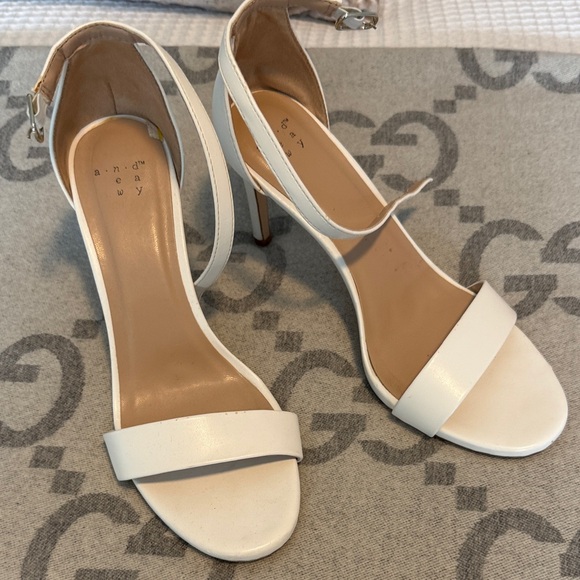 a new day Cream Strappy Heels - Picture 1 of 2